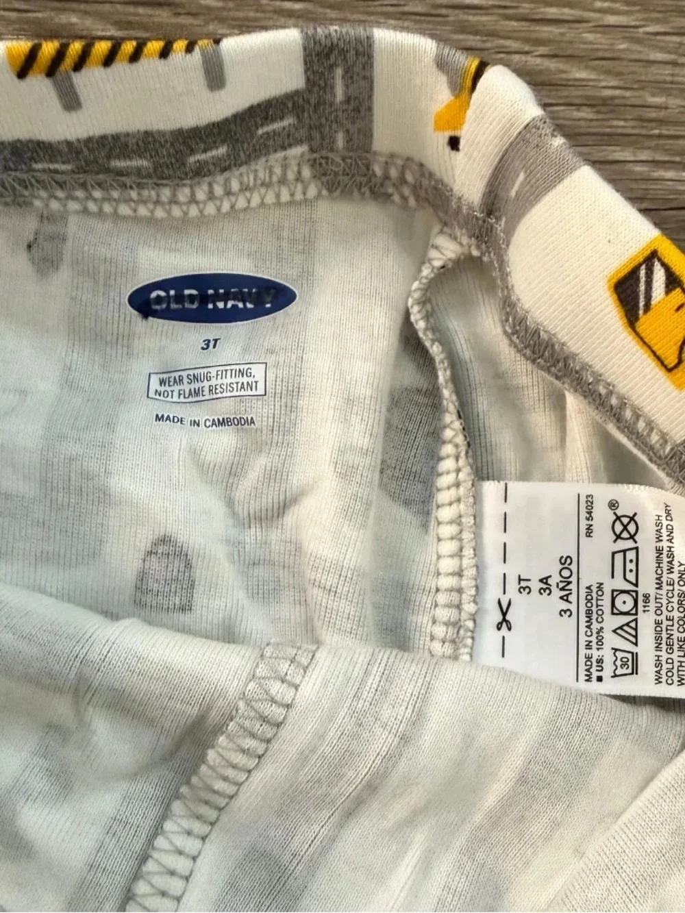 FINAL SALE Old Navy 100% Cotton PJ Pants 3-PACK Navy Dino, Carrot & Roads